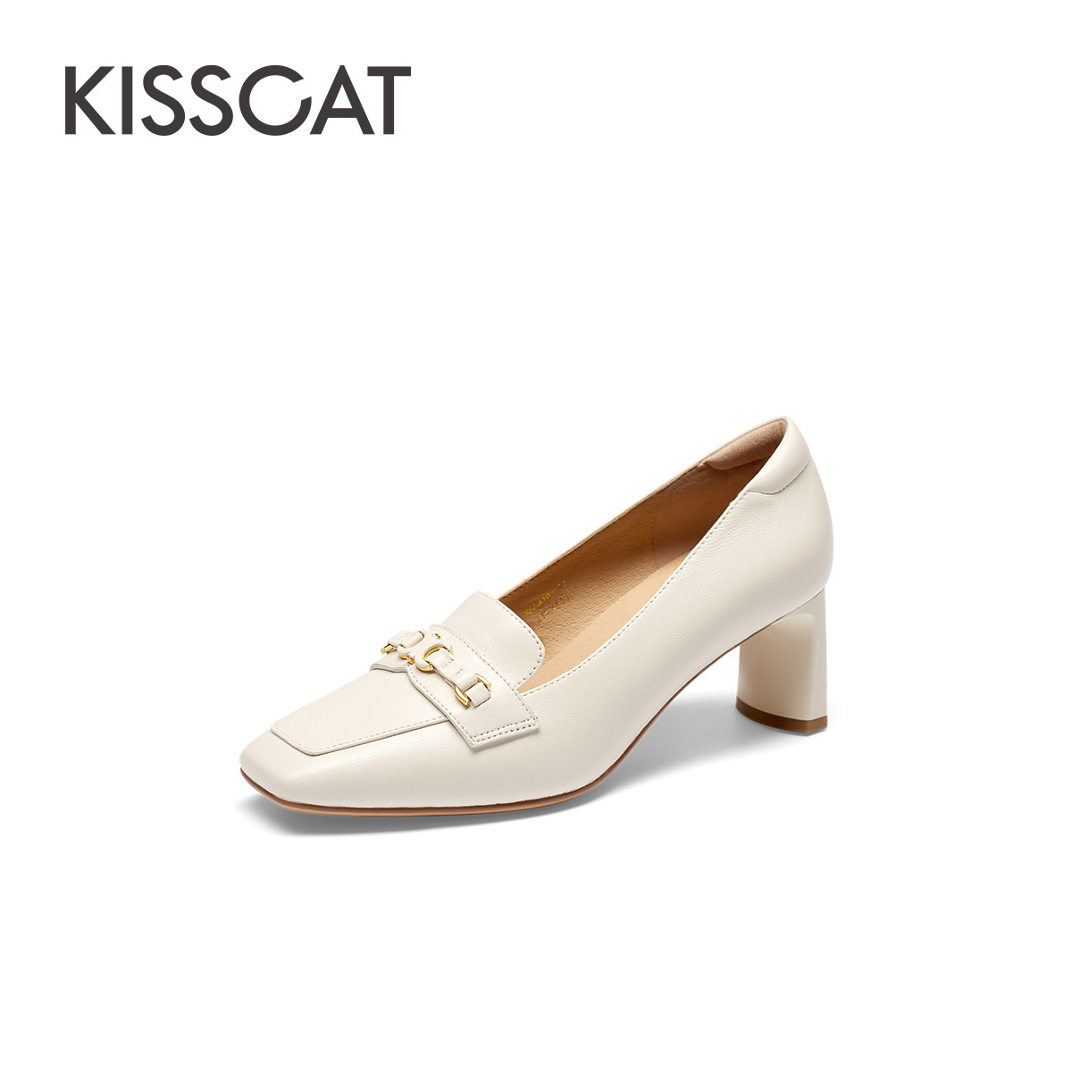 接吻猫简约百搭一脚蹬通勤单鞋女