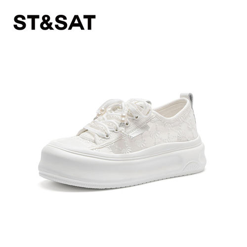 星期六舒适透气百搭休闲小白鞋VN
