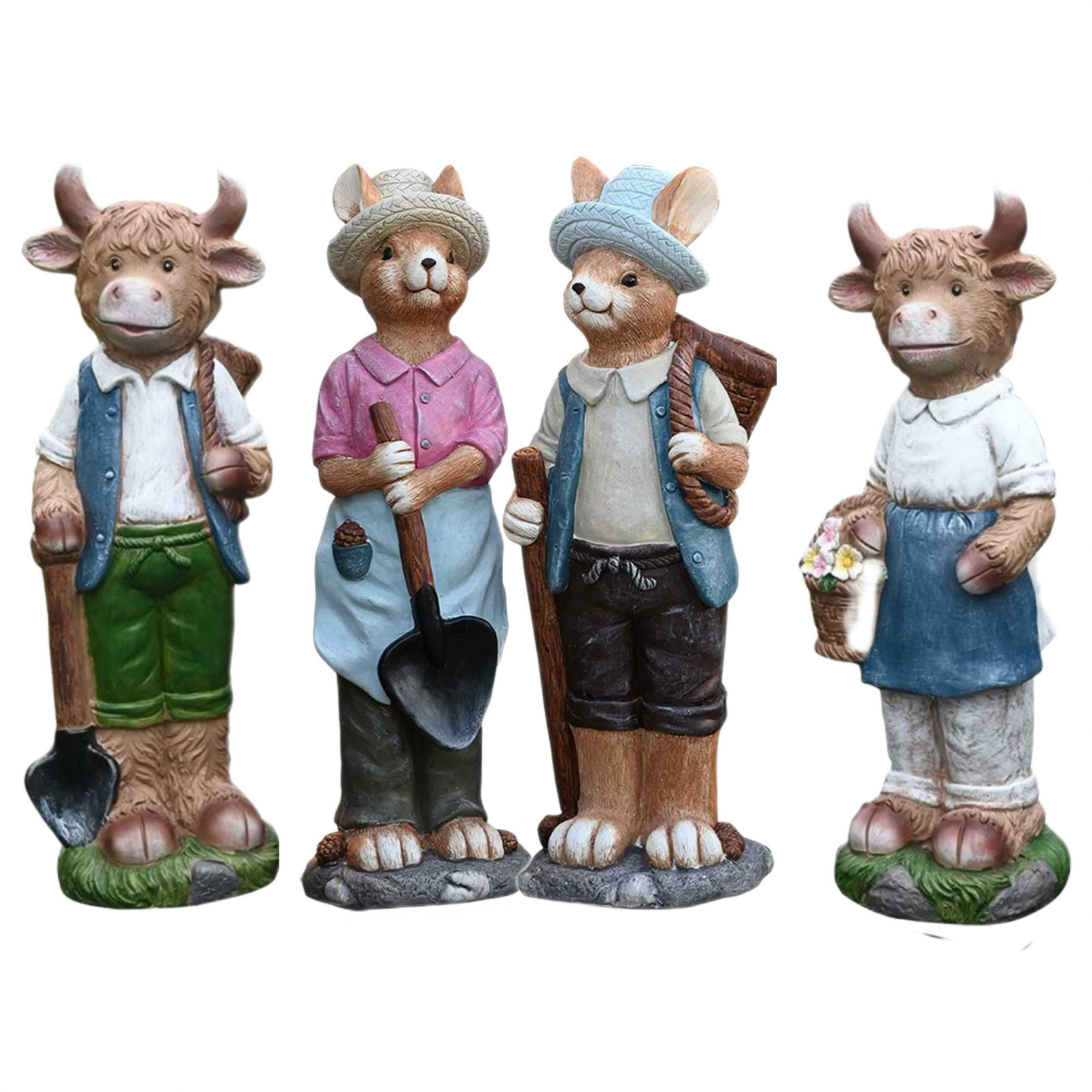 佳鲤推荐可爱松鼠摆件落地创意卡通花园装饰动物雕塑庭院布置门口