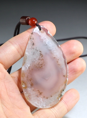 【超值】天然缠丝玛瑙毛衣链挂件 女款吊坠微瑕特价处理 楼叔孤品