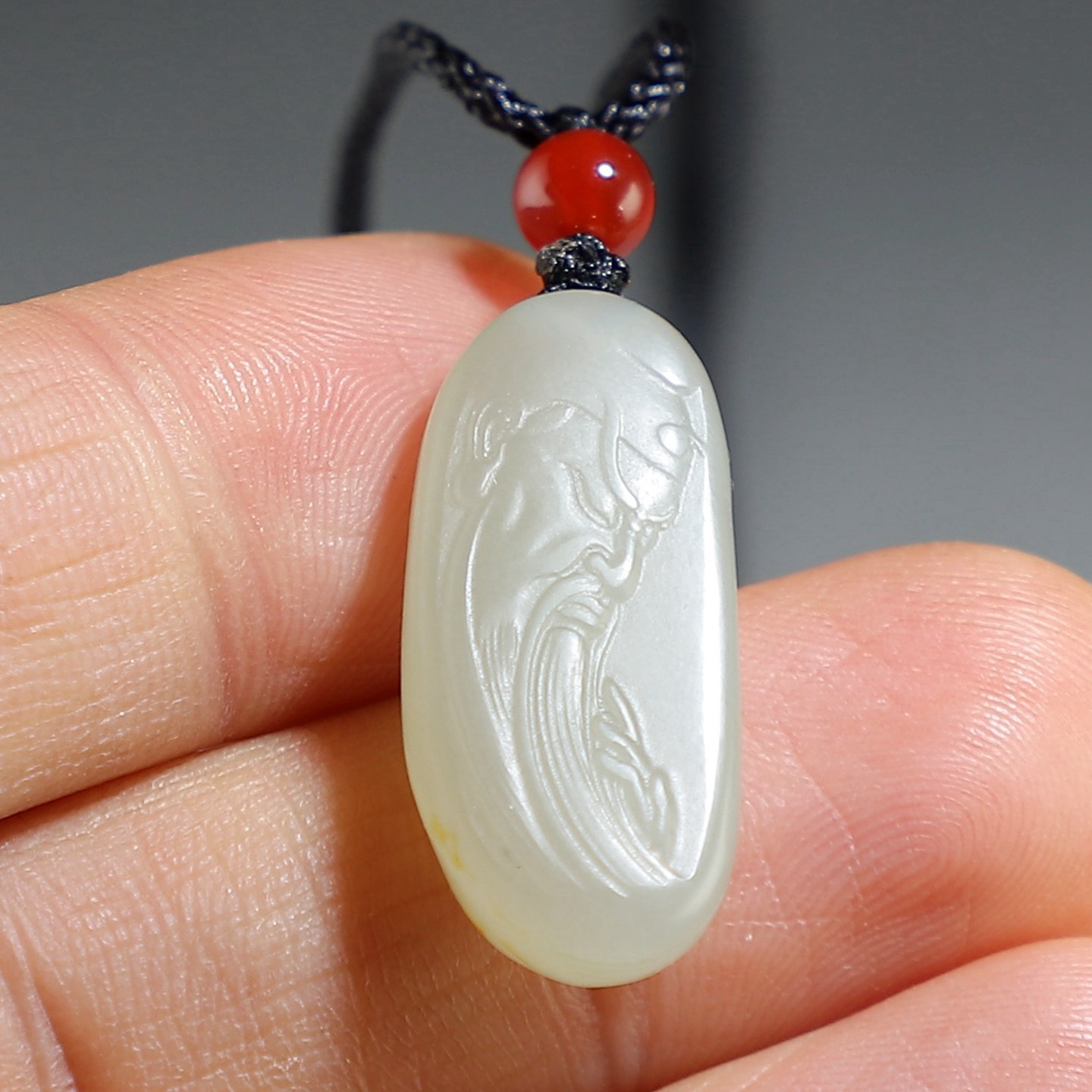 【武财神】天然和田玉子料关公小挂件 新疆青白玉吊坠 楼叔孤品