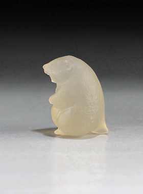 【土拨鼠】天然玛瑙小摆件 楼叔孤品
