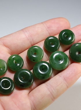 [特价促销]保真和田玉小平安扣 新疆碧玉怀古扣配饰 楼叔孤品