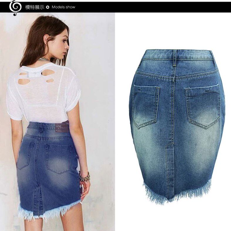 速卖通ebaySummer women sexy hole denim skirts jeans dress牛在类目 女装/女士精品, 半身裙中 - 来自Buy2taobao.com提供专业的淘宝代购服务
