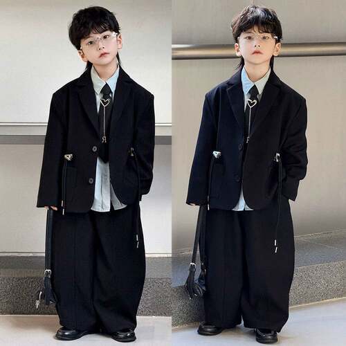 男童西装套装休闲帅气西服外套