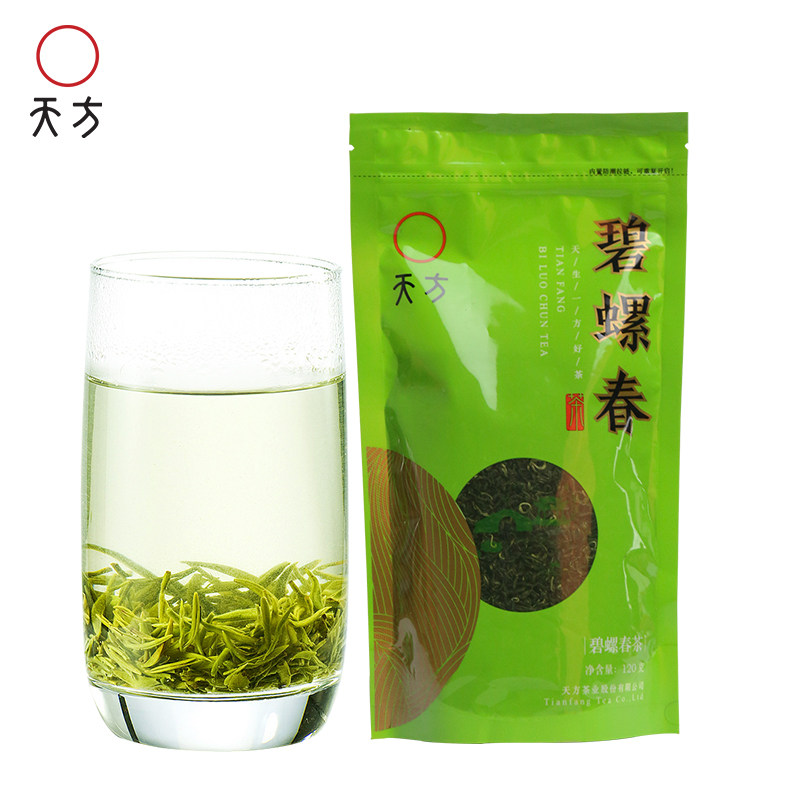 天方碧螺春绿茶袋装口粮茶120g