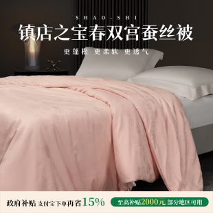 镇店之宝春双宫蚕丝被100桑蚕丝冬被被子结婚春秋被被芯子母被