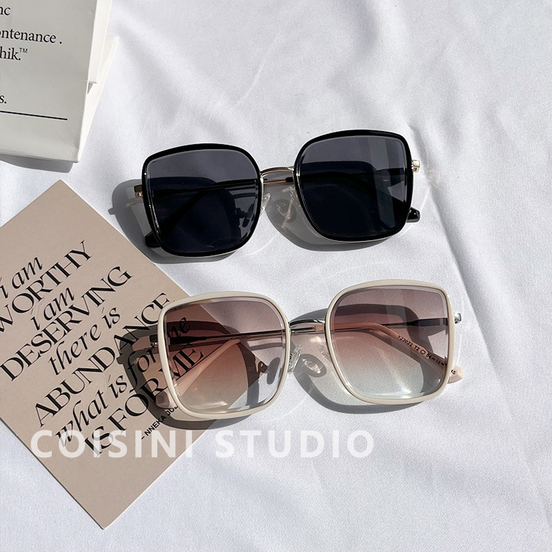 2025新款渐变茶色墨镜女夏季高级感大框显脸小太阳镜开车防紫外线,ZIPPO/瑞士军刀/眼镜,太阳眼镜,淘宝优惠券,粉丝福利购,淘宝优惠卷