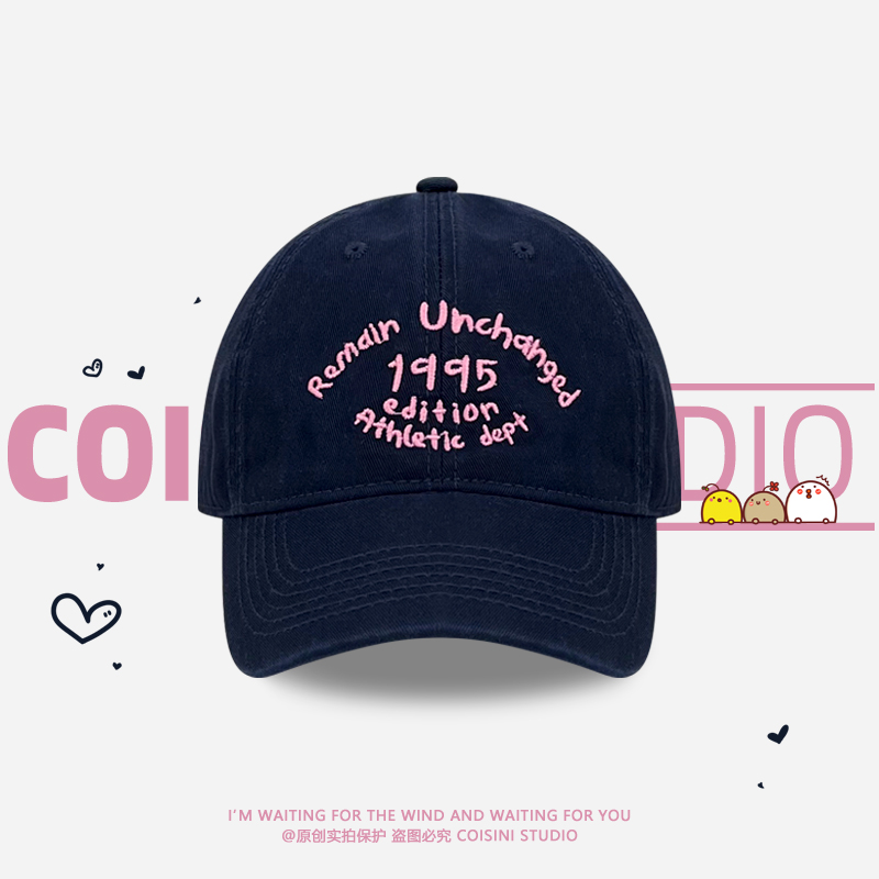 韩版字母刺绣棒球帽子百搭防晒
