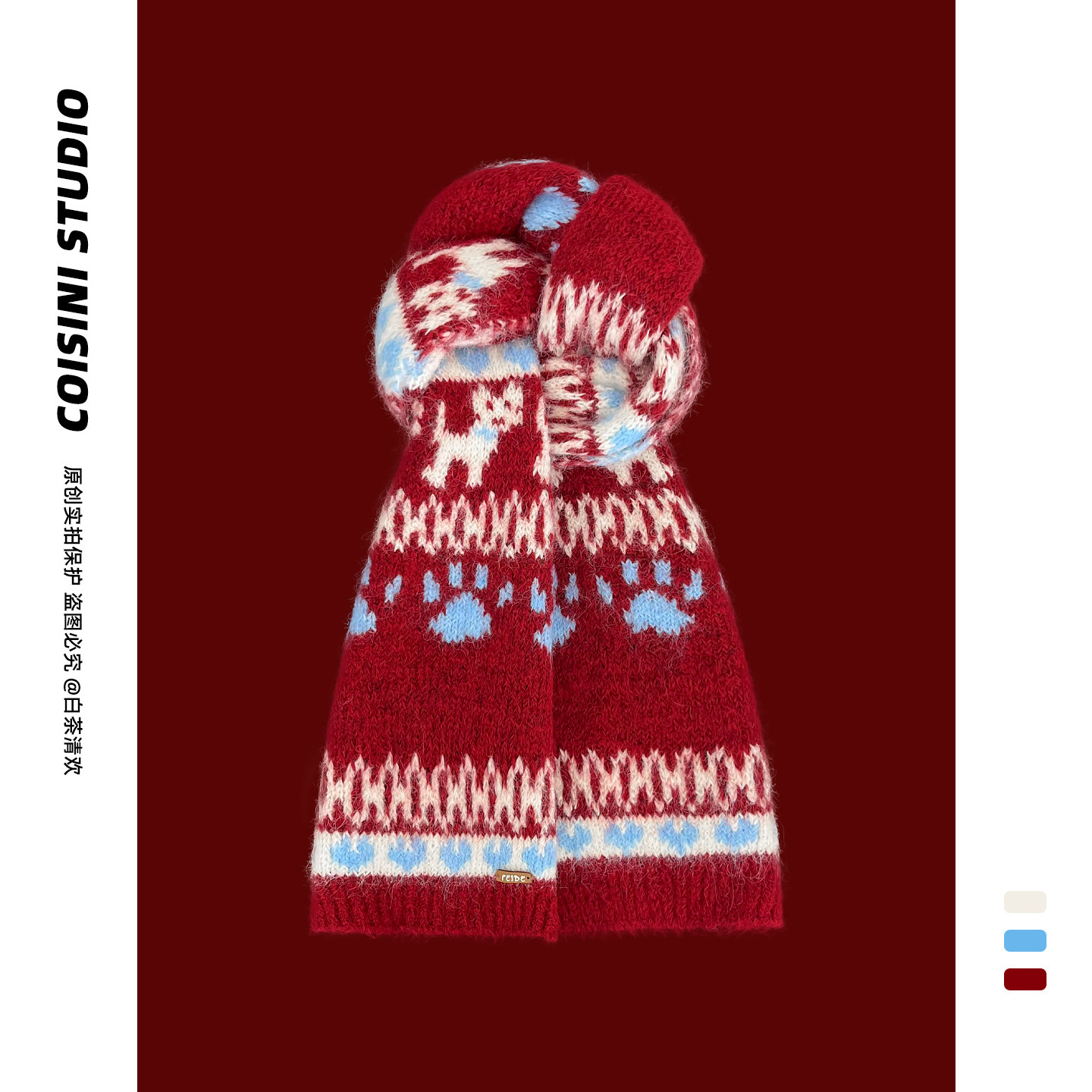 2025新款费尔岛卡通提花毛线围巾女秋冬季休闲百搭显白毛线围脖潮,服饰配件/皮带/帽子/围巾,围巾/丝巾/披肩,淘宝优惠券,粉丝福利购,淘宝优惠卷