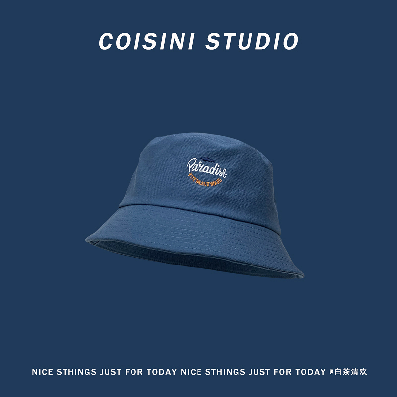 复古字母刺绣休闲风学生遮阳防晒