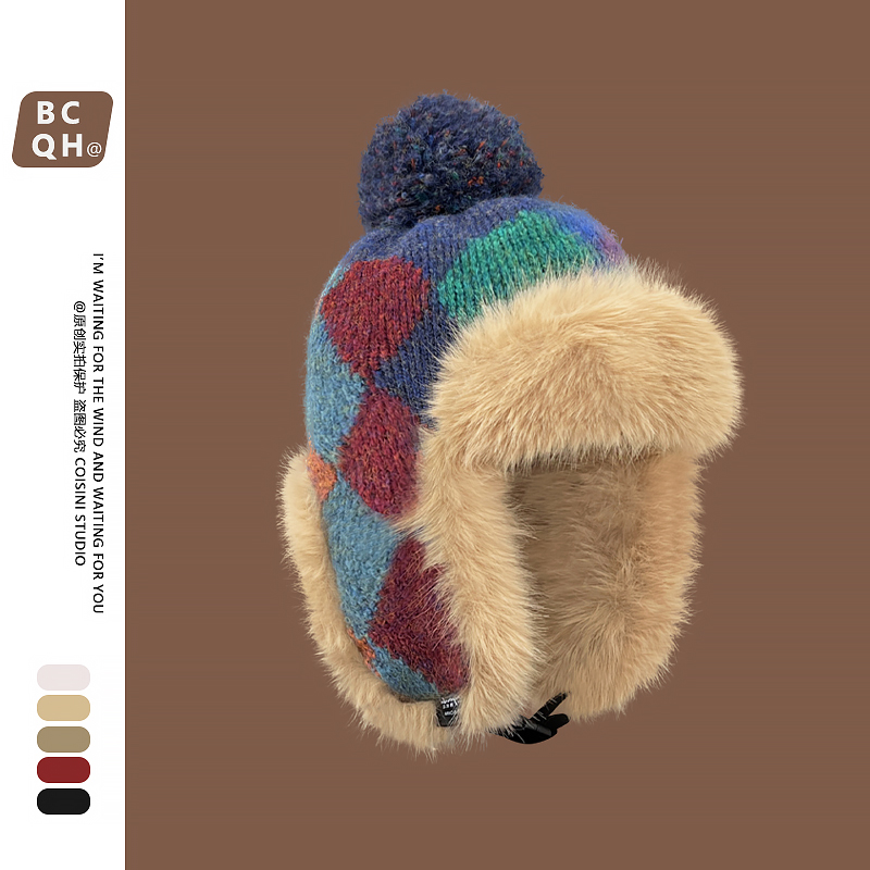 复古民族风东北加厚保暖雷锋帽