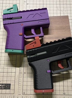 飞盘小手枪男孩礼物可弹射儿童玩具枪飞碟枪发射器连发联动回膛