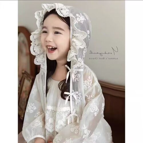 女童花边蕾丝防晒衣2026夏季新款