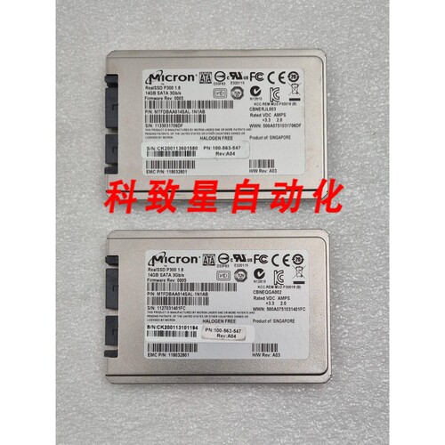 工业配件REALSSD P300 1.8 14GB SATA 3GB/S MTFDBAA014SAL-1N1AB