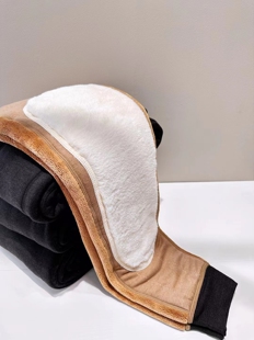 靓姿829132男棉裤一体特厚羊羔绒900g棉面护中护羊毛长护保暖男裤