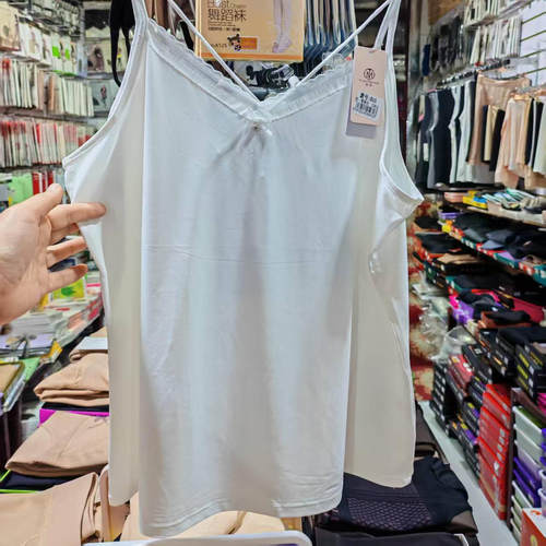 冰爽丝B109冰丝背心蕾丝