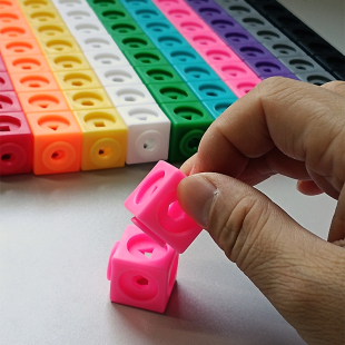 2厘米正方体方块拼插积木空间思维计数立方体小学生数学教具学具