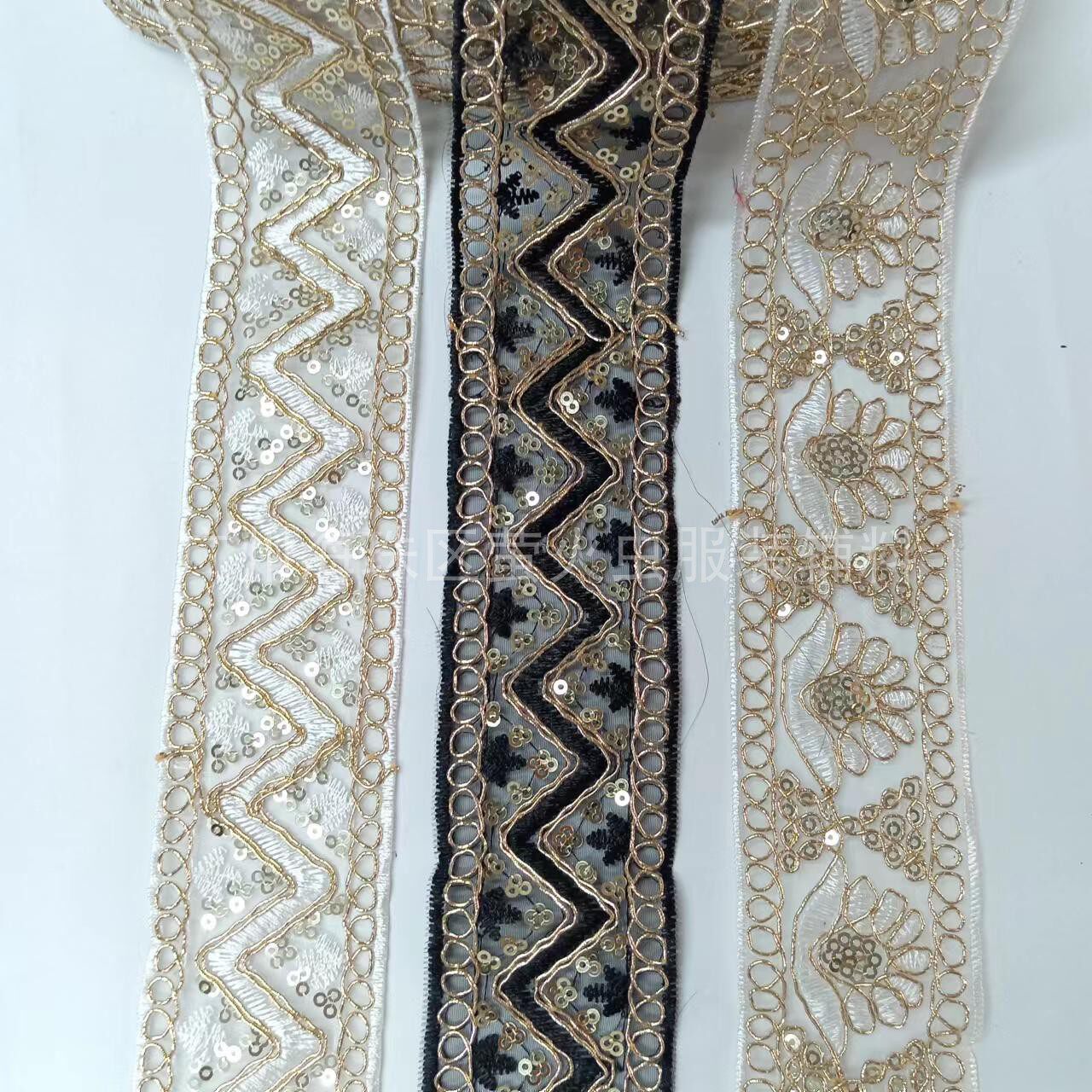 热款民族风刺绣花边 西域古风服饰服装手袖口腰带装饰花边现货