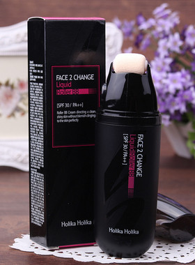 韩国正品Holika魔法猫猫face2change水感滚轮BB霜遮瑕保湿控油女