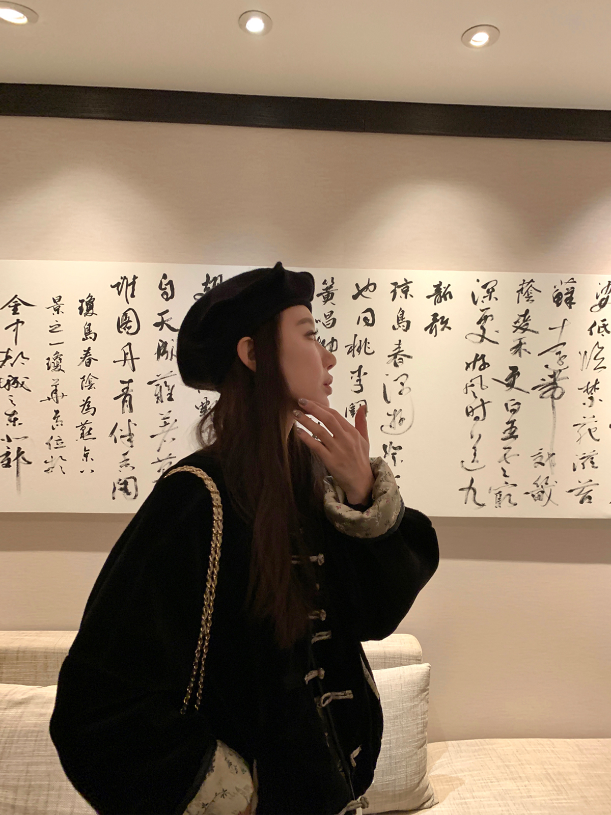 大瓶定制 双面穿缎面环保皮草女冬季韩版宽松显瘦保暖新中式外套