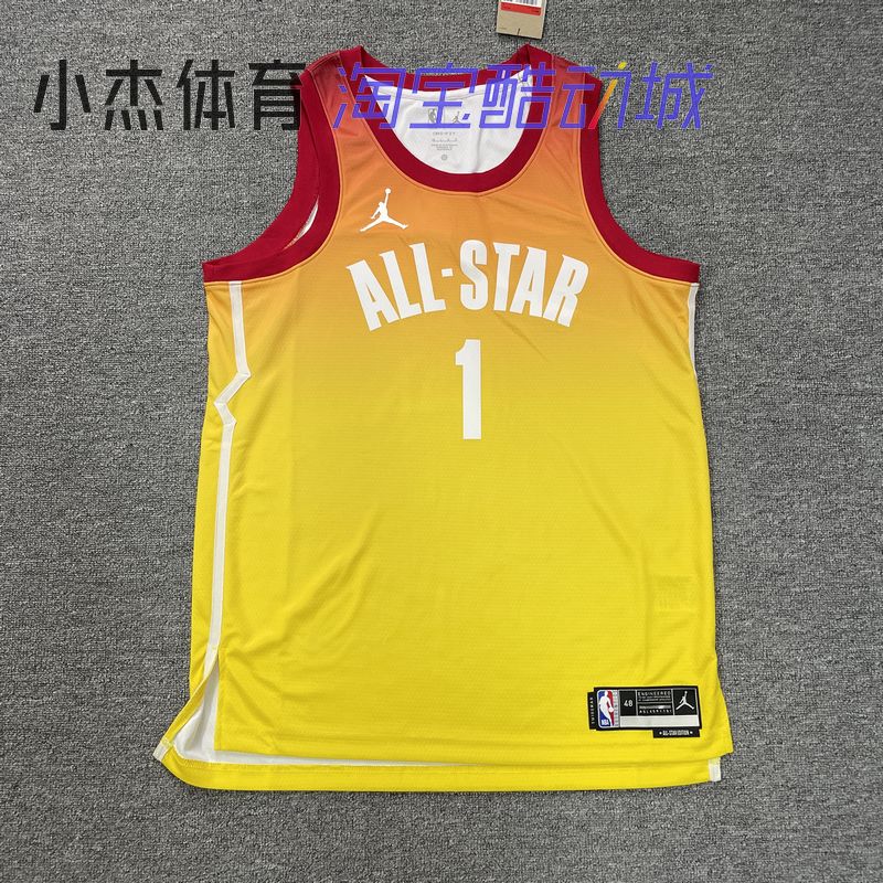 AIR JORDAN全明星NBA球衣1号篮球背心速干比赛训练球衣DX6330-601
