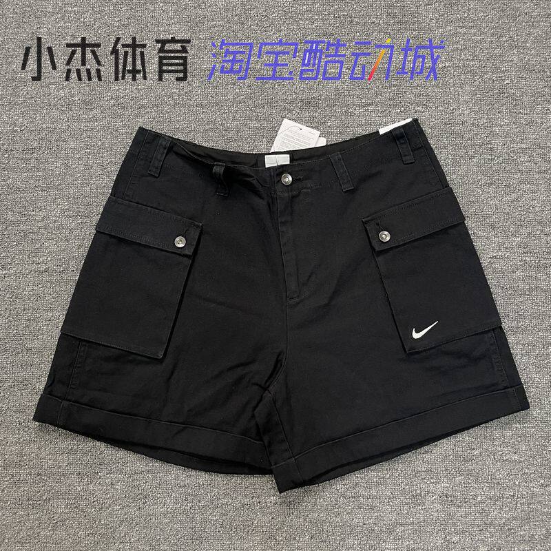 Nike/耐克 夏新款大口袋男子 工装裤运动休闲透气短裤 FJ7138-010 - 实物图