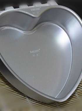 8寸活底心形蛋糕模 蛋糕模 戚风蛋糕模 烘焙蛋糕模具蛋糕模具