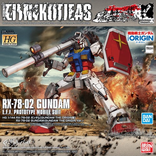 现货万代BANDAI1/144HG RX-78-02元祖高达机动战士高达THE ORIGIN