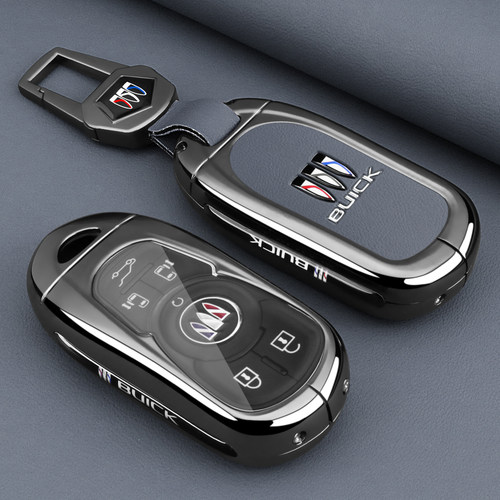 适用别克君越钥匙套君威昂科威E5E4威朗Pro微蓝6昂科旗GL8包壳扣