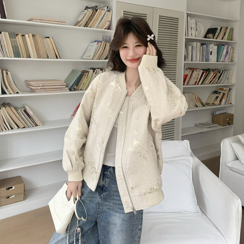 大货已出新款肌理感提花棒球服C170-1309-P155-K248,女装短外套,2C170