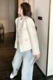新款彩虹小香风外套2C170--3003--P145控198，女装短外套，2C170