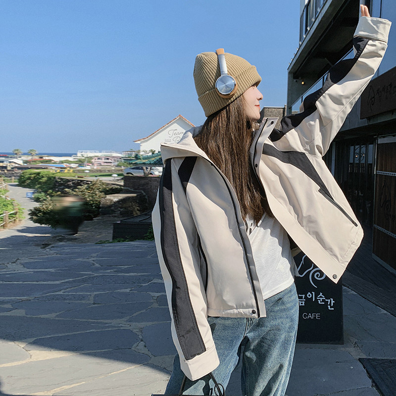 现货数据好羽绒内胆冲锋衣C170-P255-K388,女装派克服,2C170