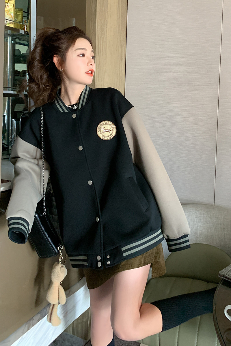 秋款棒球服外套150A---1813--P135控188,女装短外套,2C170