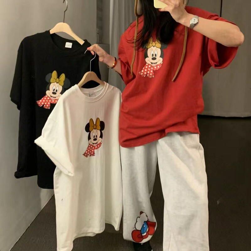 韩国代购休闲卡通动漫短袖T恤女