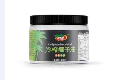 海南特产冷榨椰子油可食用护肤