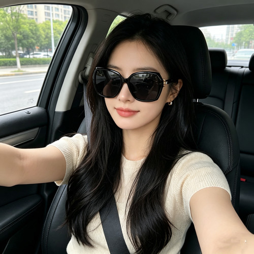 高级感墨镜偏光开车防紫外线女