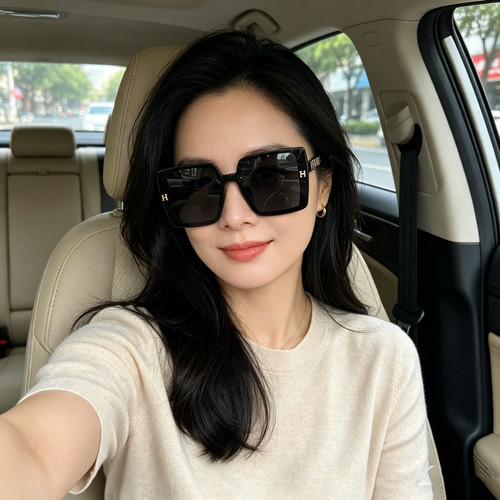 墨镜女士新款防紫外线太阳镜户外遮阳高级感网红偏光眼镜大脸显瘦