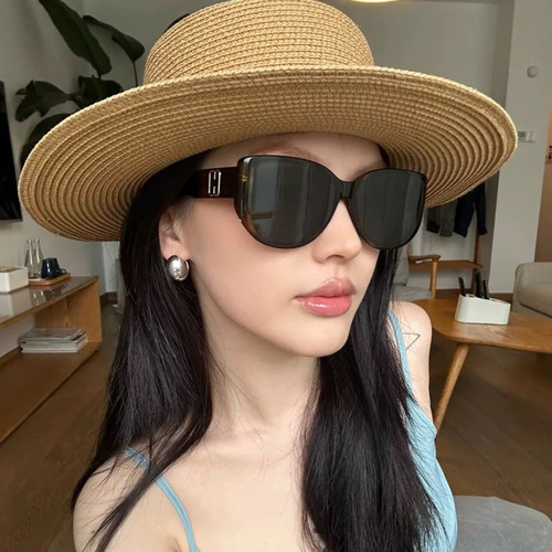 明星同款方形墨镜女夏季防晒防紫外线偏光镜大脸显瘦高级感太阳镜