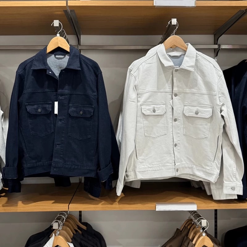 日单男装女装牛仔茄克/水洗产品夹克外套休闲秋季新款上衣470047