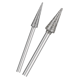 玉雕配件金刚砂磨针原石开窗去皮钻头打磨头玉石雕刻磨头D针尖针