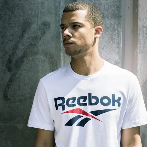 锐步Reebok跑步透气短袖T恤