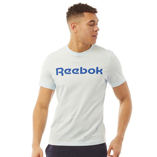 REEBOK男女纯棉运动休闲复古字母LOGO透气跑步训练短袖T恤FP9156