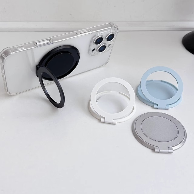 旋转手机支架黏贴式桌面超薄指环