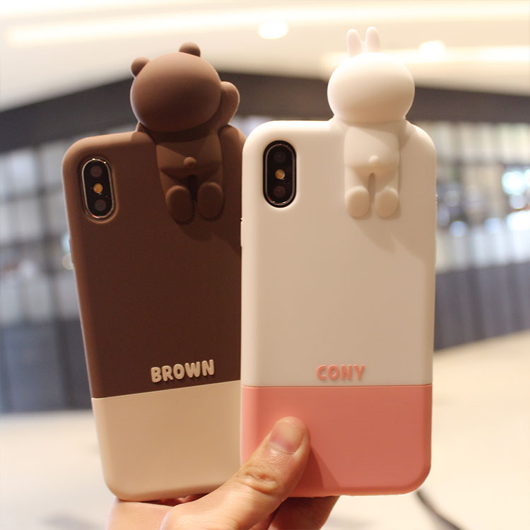 ¿É°®Á¢Ì忨ͨſſÐÜiPhoneX/6splusÊÖ»ú¿Ç8/7Plus¹è½ºÌ׸öÐÔº«¹ú