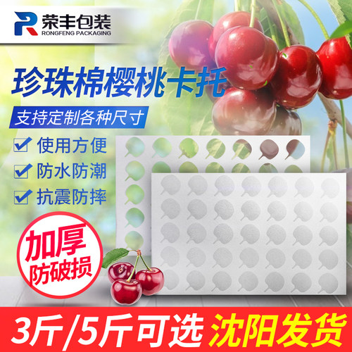 全新EPE珍珠棉樱桃卡托防震防摔水果快递箱防震冷藏箱3斤5斤包邮