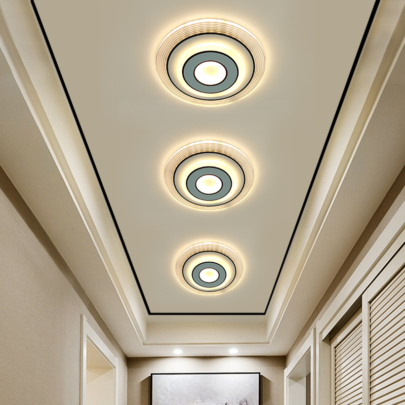 LED现代简约过道走廊方形玄关灯