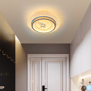 现代简约LED圆形吸顶灯入户玄关走廊过道楼道阳台灯2026年新款