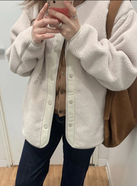 外套男女装防风仿羊羔绒摇粒绒开衫/长袖外套25秋冬新款481183