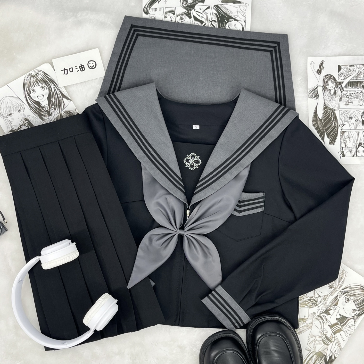 青月社正版原创JK制服十字樱校服